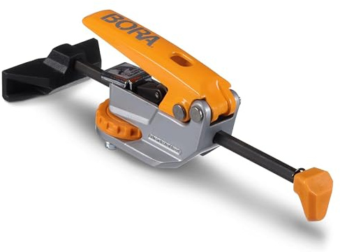 BORA BR-G050201 Inline T-Nut-Klemme 8 mm mit T-Bolt, Auto-Justierung | Inline-Niederhalter mit integriertem T-Bolt – kein Nachjustieren – für Frästisch, Bohrmaschine & Werkbank