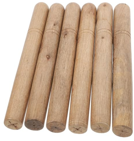 Milisten 6pezzi Legno Duro Manico Da Giardino Di Ricambio Per Martello Manico in Legno Antiscivolo Per Asce Pala Falci Impugnature Per Martello Da Sostituzione Per Attrezzi Da Giardino