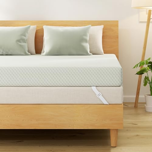 EGOHOME Topper 160x200cm mit Gelschaum, Öko-Tex-Zertifiziert, 9cm Höhe Gel Topper 160x200, H2 Weiche Memory Foam mit Grüntee-Extrakt, für Boxspringbett, Schlafsofa,Abnehmbaren und Waschbaren Bezug