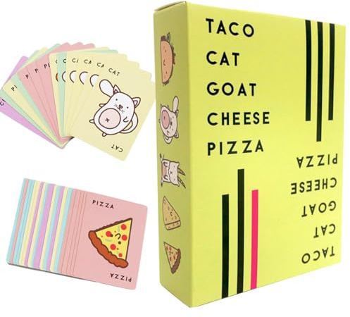 CDLIZW Juego de Cartas de Juegos De Mesa,Juego de Mesa y de Cartas,Card Game Juego Familiar para 2 a 8 Jugadores,Juego de Cartas rápido para familias y niños a Partir para Viajes