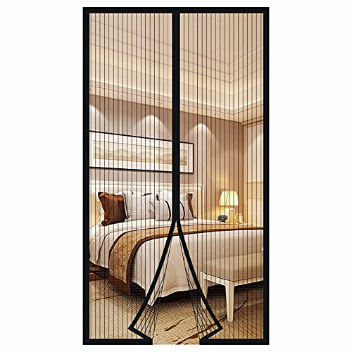 Magnetic Screen Door - Hands-Free Mesh Curtain for Easy Entry & Exit, Pet & Kid Friendly, Self-Sealing Bug Barrier, Temporary Patio Door Screen for Breeze & Insect Protection