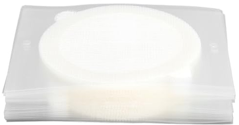 Jeffergarden 50 Pezzi Raccogli Capelli per Scarico Doccia, Coperture per Scarico a Pavimento in Fibra di Vetro, Bordi Morbidi per Bagno e Lavandino di Casa, Prevengono Efficacemente gli Intasamenti
