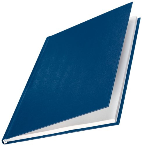 Leitz 73970035 bokbindningsmapp impressBIND, hårt fodral, A4, 28 mm, 10 stycken, blå