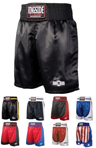 Ringside Pro-Style Kickboxing Muay Thai MMA träning gym kläder shorts boxning bakluckor Svart L