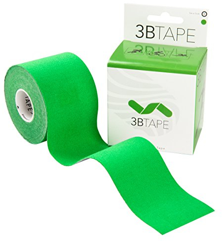 3B Scientific Kinesiology Tape - 5m x 5cm di tape di supporto elastico per muscoli e articolazioni per l'esercizio fisico, lo sport e il recupero delle lesioni - Verde
