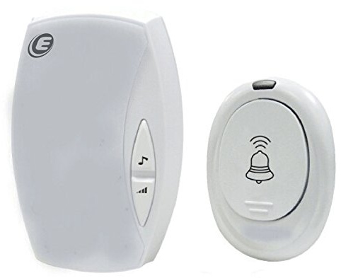 Electraline 59199 Campanello Senza Fili con Spina 10A, 36 Melodie Programmabili, Bianco