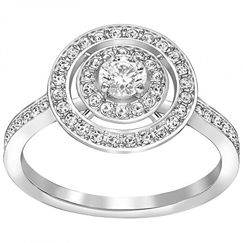 Swarovski Damen-Ring rhodiniert Glas transparent Gr. 55 (17.5) - 5142726