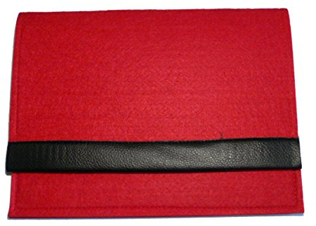 GLOREX iPad Filztasche, Filz, Rot, 27 x 21 x 1 cm