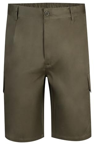 VELILLA 344 Bermudas Multibolsillos, Color Verde Caza, Talla 46