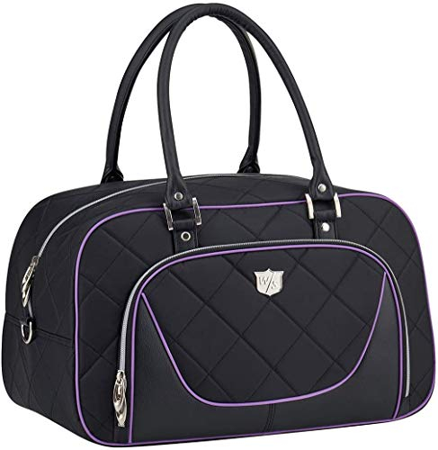 Wilson Golf W/S Holdall Travel Bag for Women, Black/Purple, WGB4600PU