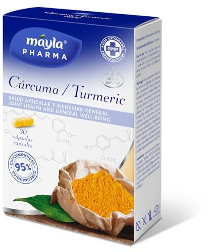 MÁYLA ® CÚRCUMA | Salud articular y bienestar general | 30 cápsulas | 1 toma al día