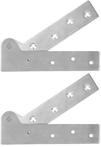 2Pcs Edelstahl Türwellenscharnier 180 Grad Drehscharnier Möbel Hardware Zubehör