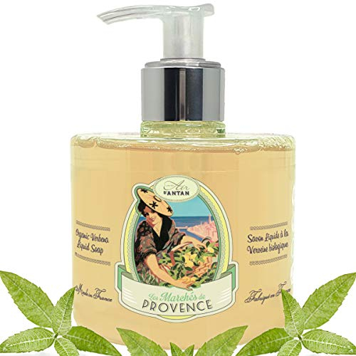 Jabón De Manos Liquido Con Verbena Orgánica 300 ml Un Air d'Antan®/Jabón De Marsella Liquido/Jabon De Manos Con Aceite De Coco Organica/Jabon Frances Manos Liquido