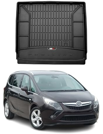 OMAC Kofferraumwanne für Opel Zafira C Tourer 2012-2019 | 3D-Passform, Premium, Laderaumwanne, Kofferraummatte, Allwetter, fahrzeugspezifisches Produkt, Antirutsch, wasserdicht