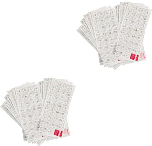 STOBOK 48 Blätter 365 Tage Aufkleber Montag Tage Der Woche Organisator Monats- Und Datumsaufkleber Tage Der Woche Etiketten 2023 Datumsaufkleber Tagesetiketten Büro Mini Lehrbuch Papier