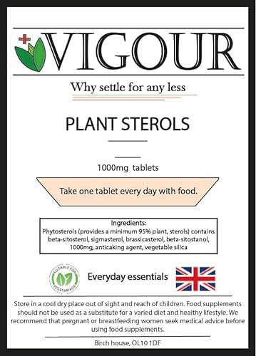 Plant Sterols - 120 High Strength 1000mg Tablets