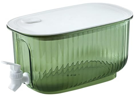 Dispensador de bebidas, dispensador de bebidas con espiga, hervidor frío de gran capacidad con grifo, jarra de agua para refrigerador, recipiente de bebidas a prueba de fugas para el hogar, cocina,