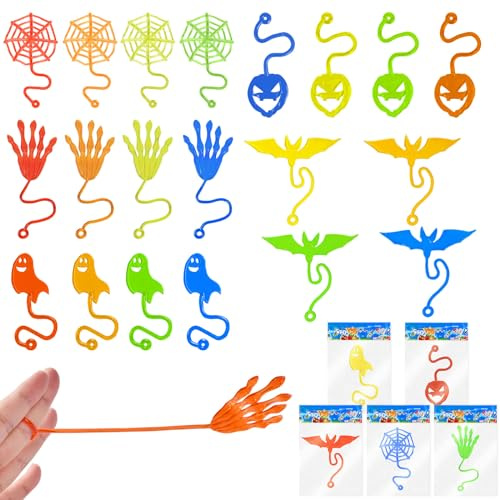 Ainiv Klatschhand Kinder, 30 STÜCK Glibberhand Mitgebsel, Bunte Giveaway, Klatschhand Kinder, Klatschhand Glibber, Mitbringsel Give aways Scherzartikel Spielspaß, geeignet für Den Kindergeburtstag