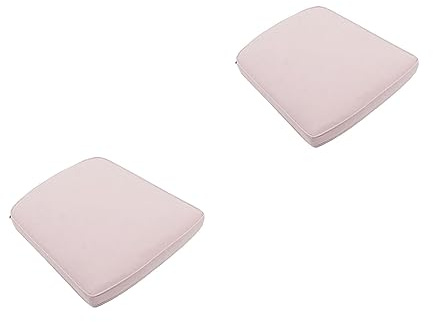 Pack 2 Cojines para Silla jardín, Repelente al Agua, Poliéster 180 gr, Color Rosa, 45 cm x47 cm x5 cm,Funda de cojín con Relleno para sillas de terraza, Cojines Silla de Comedor jardín