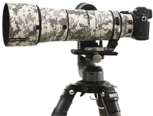 ROLANPRO wasserdichte Linse Camouflage Mantel für Nikon Z 180-600mm F/5.6-6.3 VR Regenschutz Objektiv Schutzhülle Gewehre Fall Kleidung #UCP Wasserdicht