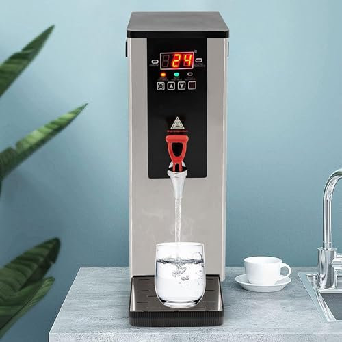 XDLYWUZIQ 2400 W Instant-Thermo-Warmwasserbereiter, 10 L Instant-Heißwasserspender Für Tee, Kaffee, Küche, Wasserkocher, Liter Elektrisch, Heimküche, Büro, Edelstahl/Silber