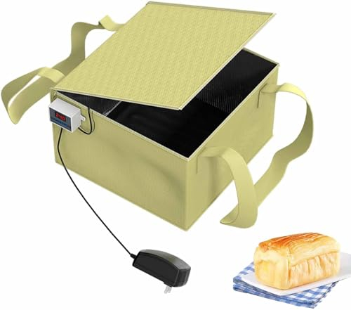 Boîte De Levée De Pâte Pliable, Pot De Démarrage De Pâte Au Levain Réutilisable Avec Chauffage, Kit D'outils De Fabrication De Pain Au Levain, Chauffage À Basse Température Pour Faire Du Pain, Du Yaou