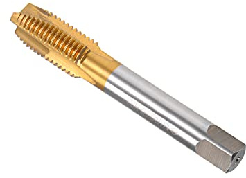 CoCud Spiralpunkt Gewindebohrer Metrisch M16 x 2 Gewinde Titan Beschichtet Hochleistungsstahl 6542 Schraube Fräsen Einfädeln Gewindebohrer - (Verwendung: für Abhören Bohrgerät) 1Stk