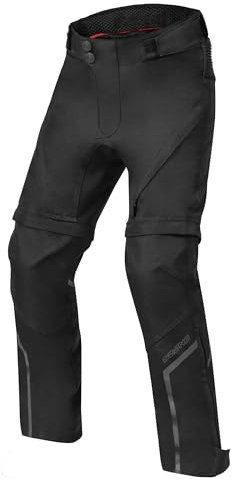 OZONE MOTO Union Junior Pantalones de Moto Niños | Textil | Protectores de Rodilla Nivel 1 | Membrana Integrada | Posibilidad de Extensión de Piernas | 2 Canales de Ventilación