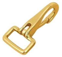 PJQUEKAIPJ Solide Messing Karabinerhaken Karabiner Trigger Clip Verschluss Leder Handwerk Tasche Riemen Halfter Zaumzeug Hund Haustier Leine Teile Zubehör (Color : Inner Width 17mm)