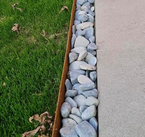 Bordura acciaio CORTEN per aiuole-confezione 10 mt. - h. 10, 16, 20, 25 cm.- sp. 1-2 mm. (Altezza 10, Spessore 1)