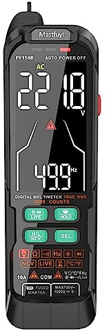 Irfora FY159B Multimètre numérique intelligent entièrement automatique multimètre portable affichage numérique