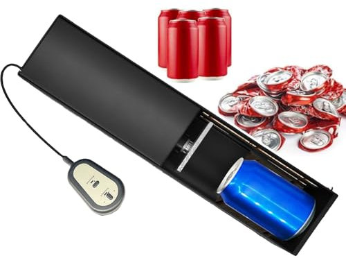 pedenencelia Electric Can Crusher,Automatic Can Crushers Recycling Cans,Aluminium Drinking Tin Can Recycle Tool,For Recycling 12oz 16oz Aluminum Cans, Applicable Beer Cans,Plastic Bottles,black