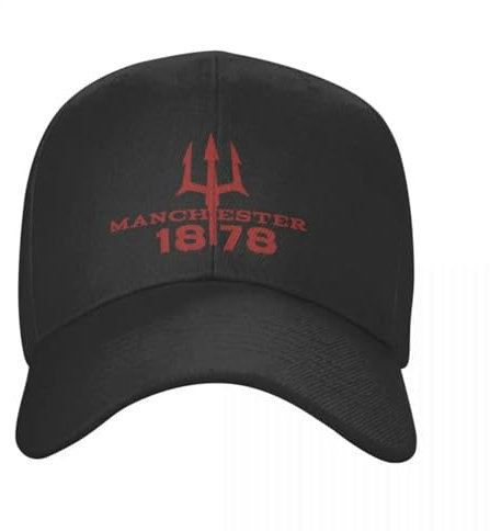 Teufel Von Manchester Manchester Ist Rot United Baseballkappe Snapback Mode Baseball Hüte Atmungsaktiv Casual Unisex Beste Freundin Geschenke Halloween