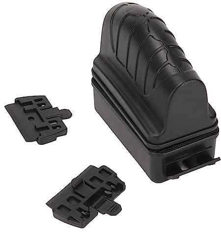 HUONIU Magnetischer Algenschaber für Aquarien, schwimmender Reiniger, doppelseitig, Keine Kratzer für Aquarien, Weiß (Schwarz)