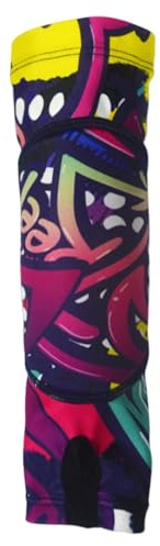 Manguitos de voleibol – Manguitos de voleibol acolchados | Agujeros para los brazos de voleibol | Agujeros para el pulgar, protector de muñeca con almohadillas protectoras para voleibol, voleibol, M