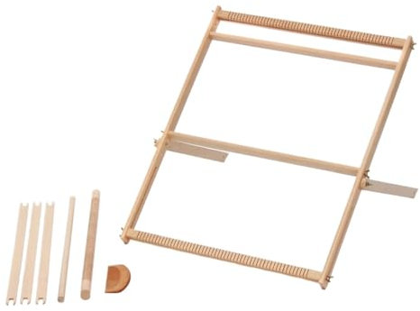 QAUUCP Webrahmen Multifunktionales DIY-Webset aus Holz, Webstuhl-Set, handgewebt, for den Haushalt, Wandteppiche, Schals, Webstuhl, Nähmaschine