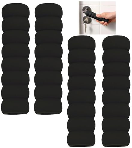 4 Stück Türklinkenpuffer, Türgriff Schutz, Türstopper Griff, Wandschutz Türklinke für Fixing Door Silikon Türgriffabdeckung Antistatische Sicherheitstürgriff Handschuhabdeckungen