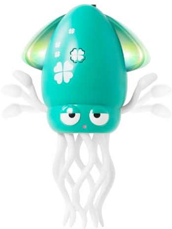 Hirger Dancing Squid Baby Toys, Crawling Octopus Tummy Time Toys for Infant 3-12 Month, Toddler Toys for 1 2 3 Year Old Birthday Gift