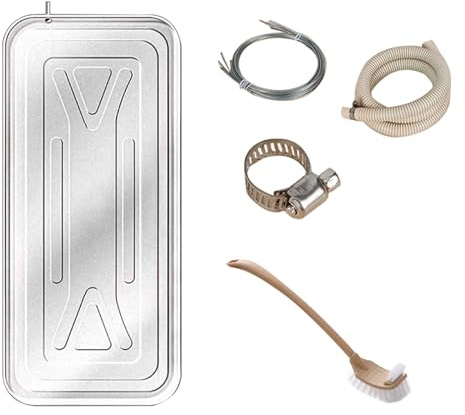 Bandeja de Agua para Condensador, Aire Acondicionado Universal con Tubo de 78 Pulgadas de Largo, Ideal para refrigeradores y reparación de automóviles (93 x 44 x 3 cm/36 x 17 x 1 p