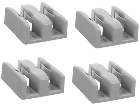 jojofuny 4 Uds Guía Inferior Para Puerta Corredera De Ducha De Vidrio 2.36X2.12X0.78In Tope Oscilante Fácil Instalación Accesorios Para Cuarto Baño Deslizamiento Suave