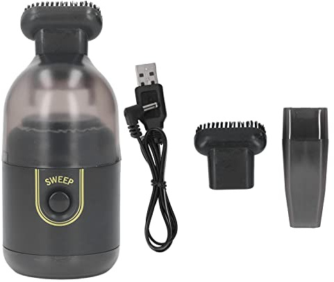 LIYJTK Aspirateur à Main USB Rechargeable Portable Mini aspirateur à Main sans Fil Maison Voiture Bureau (Noire)