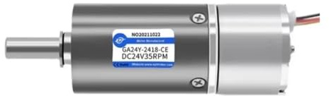 Moteur miniature à engrenages planétaires sans balais GA24Y-2418, variateur de vitesse CC 12 V/24 V, couple élevé(Shaft Diameter 4mm,12v1125RPM)