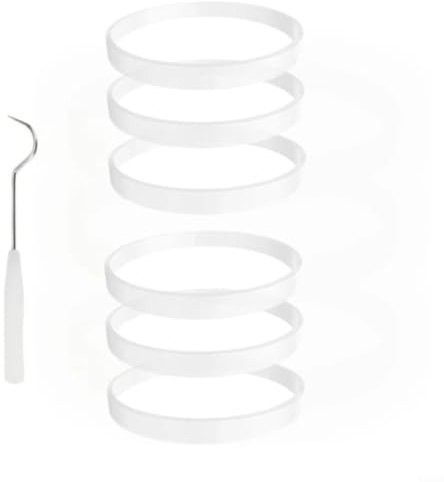 Advokingtap Juego de anillos de sellado para extractor de jugo con base de molienda y gancho, accesorios de repuesto de exprimidor de goma para un fácil mantenimiento, exprimidor sin fugas en casa (5)