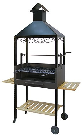 imex el zorro M263285 - Barbacoa de Carbon Chimenea con Ruedas y Elevador 71500