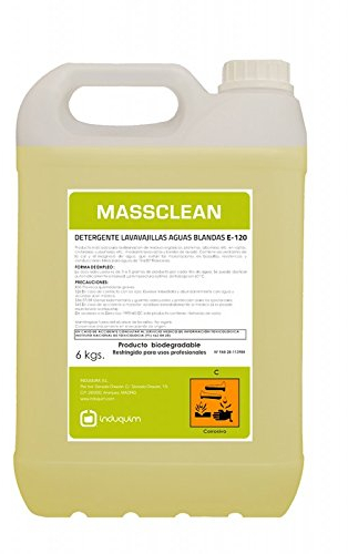 Induquim Lavavajillas Máquina Aguas Blandas 6 kg. Jabón Detergente Hosteleria