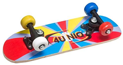 4Uniq Unisex Jugend Mini-Skateboard, Bunt, 45x13cm