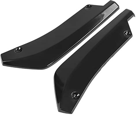 1 Pair Car Body Spoiler, Universal Car Modified Rear Bumper Canard Diffuser Spoiler Lip Splitter Fins (Black)
