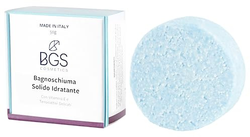 Bagno-Doccia Docciaschiuma Bagnoschiuma Sapone Solido Corpo Viso Mani Energizzante Anti-age con Vitamina E e Aloe Vera, 100% Artigianale Biologico Italiano Vegano Ecologico