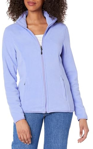 Amazon Essentials Women's Classic-fit Long-sleeved Full Zip Polar Soft Fleece Jacket (Available in Plus Size), Soft Violet, M