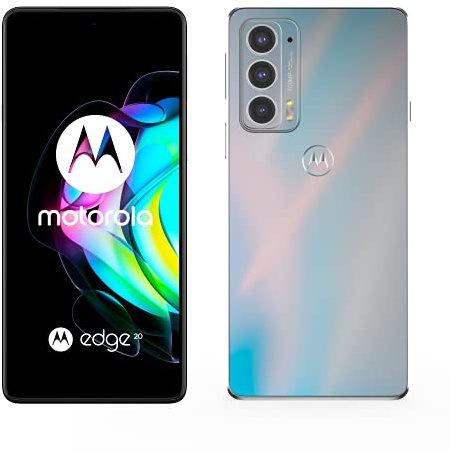 Motorola Moto Edge 20 Smartphone Débloqué 5G (8 Go/128 Go - Double SIM - Android 10.0) Blanc Version FR